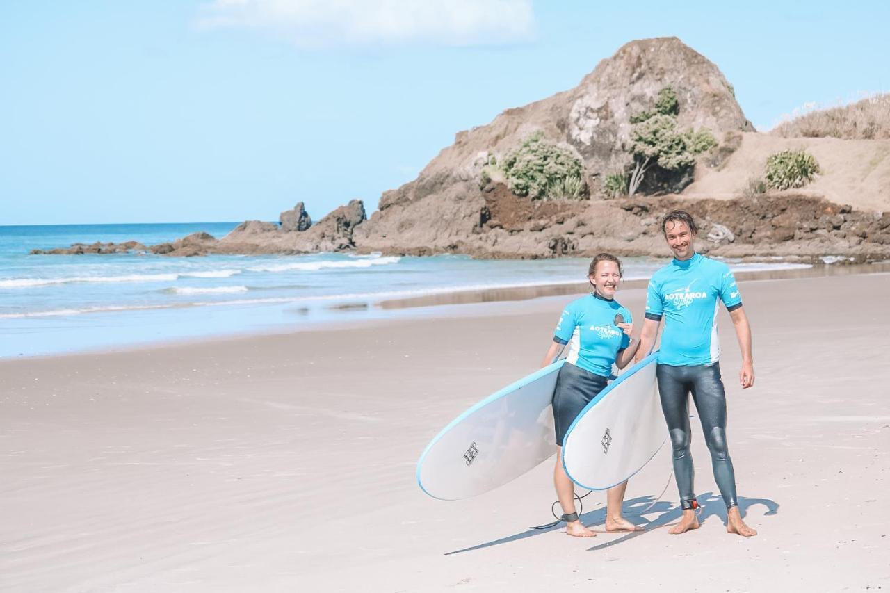 Aotearoa Surf Eco Pods Hotel Te Arai Eksteriør billede